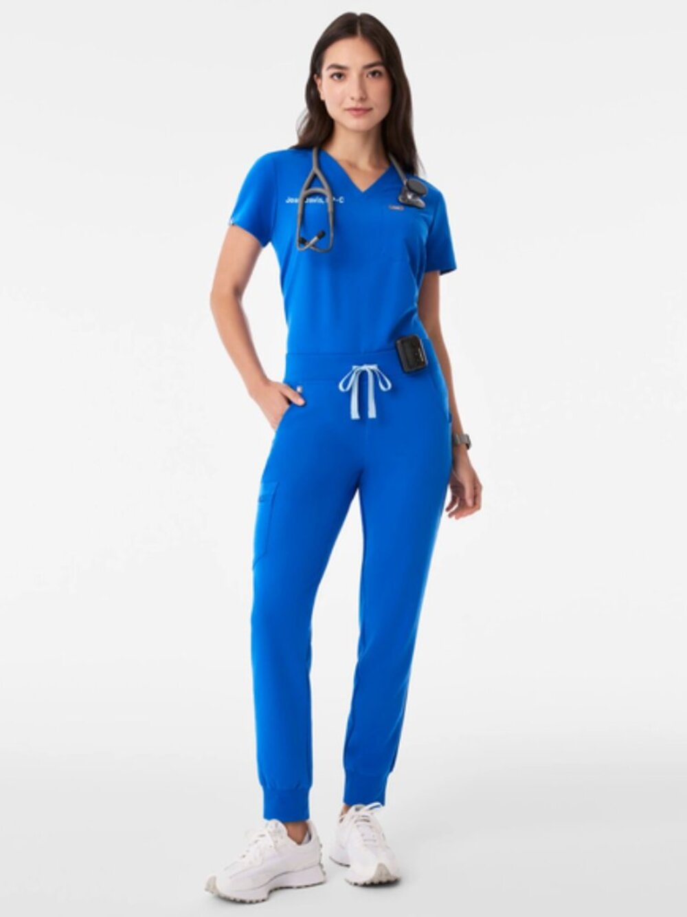 FIGS Zamora Jogger Scrub Pants Nurse Doctor Uniform Royal Blue W18SW2005 Sz XL